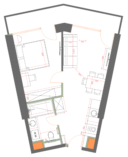 1-комн., 49.6 м²