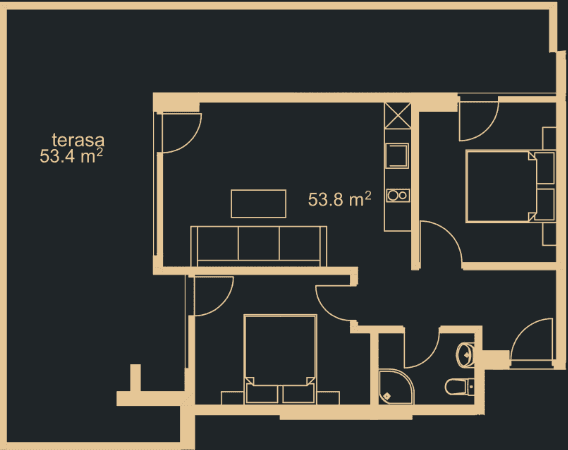 2-комн., 105.7 м²
