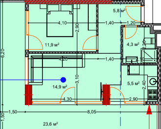 2-комн., 67.5 м²
