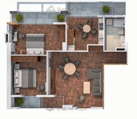 3-комн., 109.4 м²