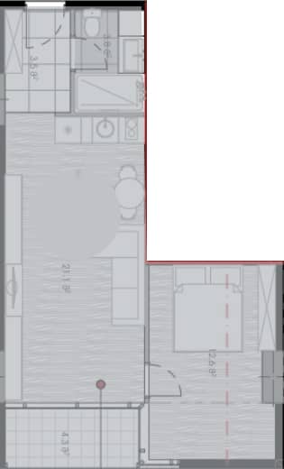 1-комн., 47.6 м²