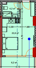 Студия, 34.2 м²