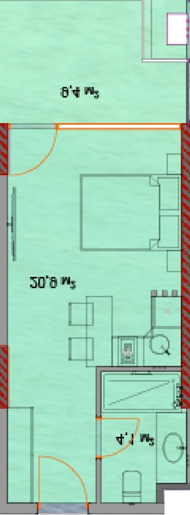 Studio, 35.2 m²