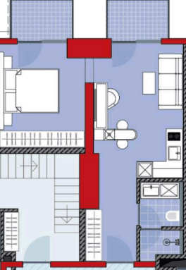 2-room, 46.3 m²