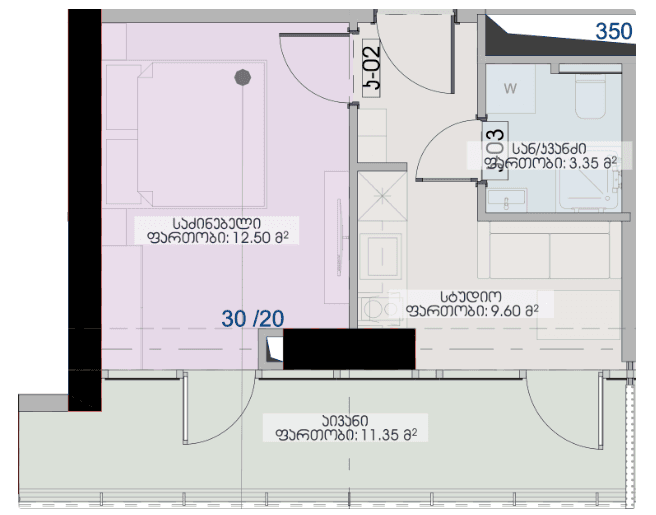 1-комн., 36.8 м²