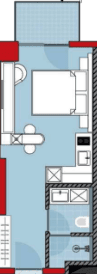 一居室, 31.6 m²