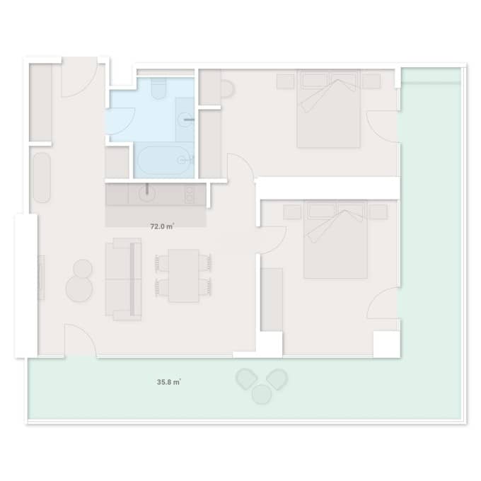 3-комн., 107.8 м²