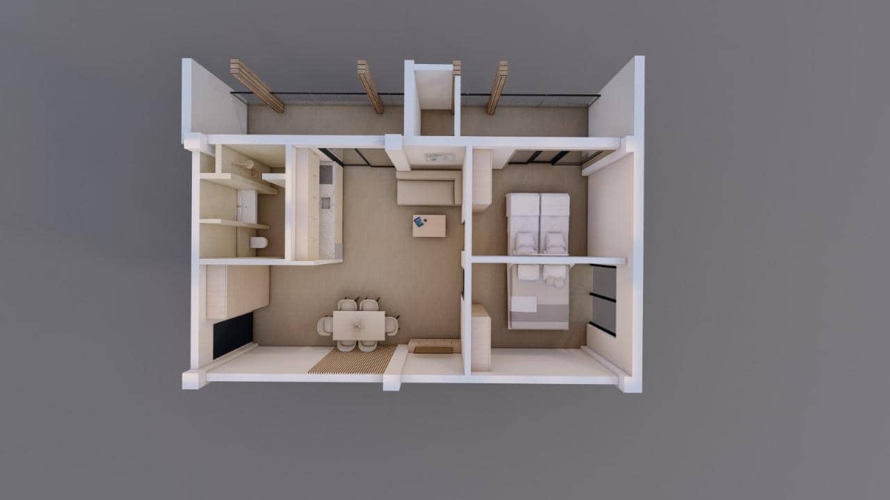 两居室, 82.5 m²