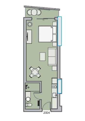 Студия, 40.4 м²