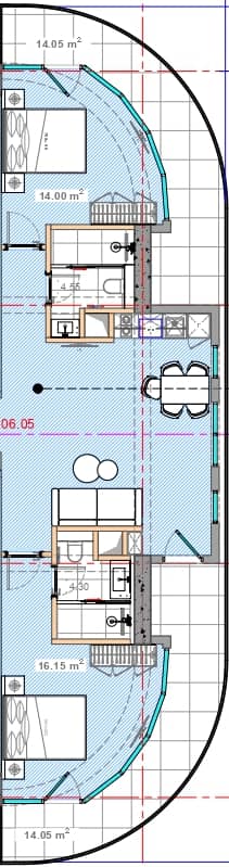 2-комн., 105 м²