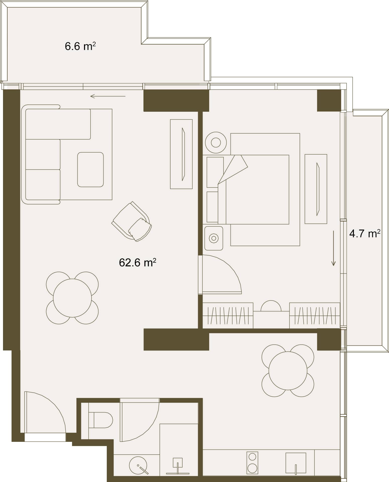 2-комн., 76.2 м²