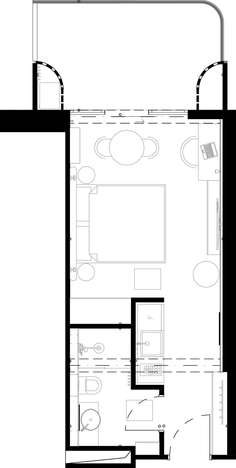 1-room, 38.7 m²