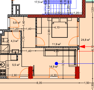 2-комн., 68.7 м²