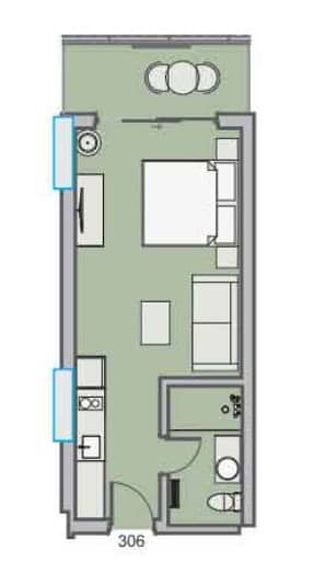 Студия, 36.7 м²