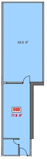 Студия, 77.8 м²