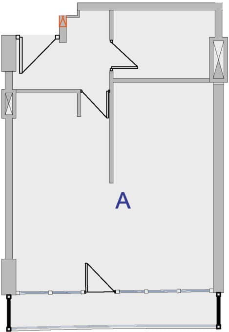 一居室, 47.9 m²
