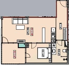 1-комн., 65.7 м²