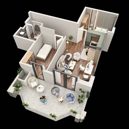 3-комн., 80.7 м²