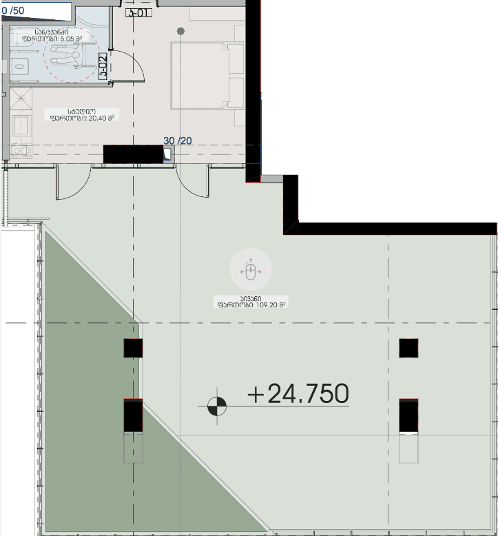 Studio, 134.7 m²