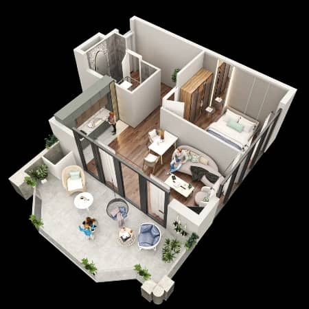 2-комн., 66.5 м²