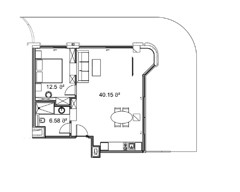1-комн., 111.8 м²