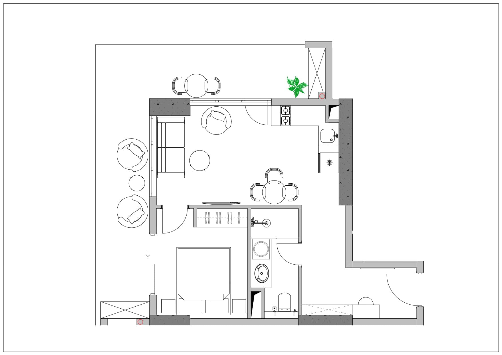 2-комн., 62.4 м²