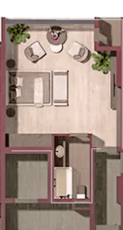 Студия, 33.3 м²