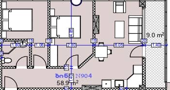2-комн., 67.9 м²