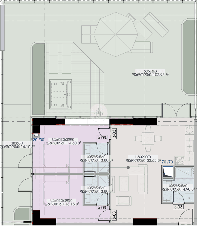 2-комн., 190.8 м²