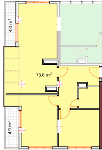 两居室, 85.5 m²