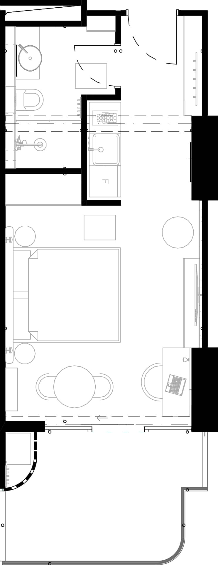 一居室, 38.2 m²